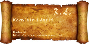 Kornfein László névjegykártya